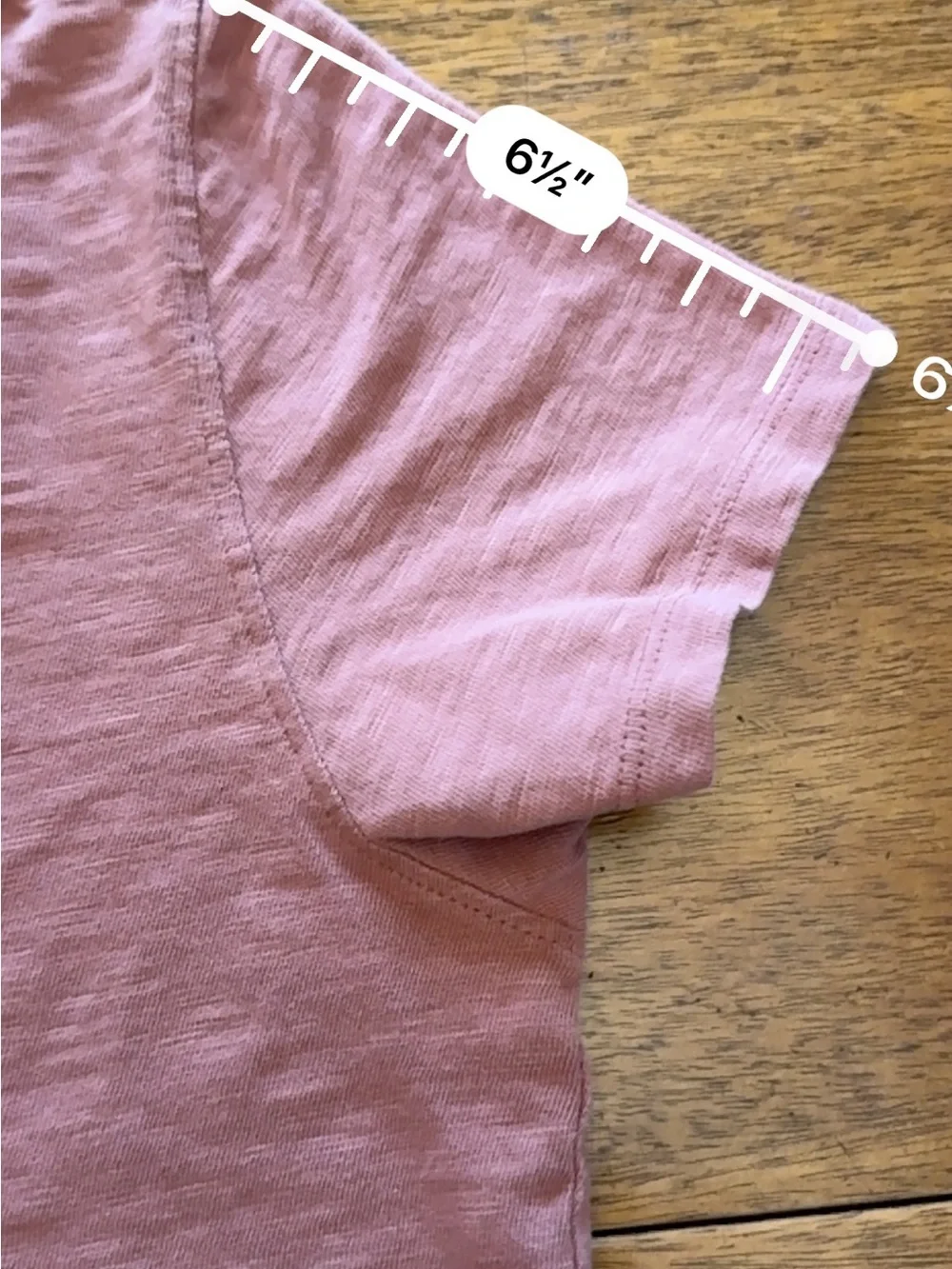 Quince Women's V-Neck Short Sleeve Tee in Terracotta - Picture 8 of 8